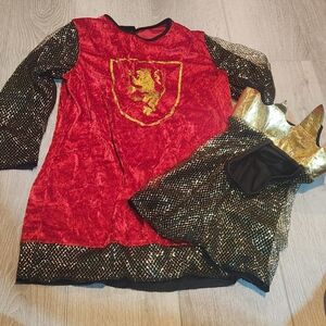 Children's Regal Red and Gold Knight Costume